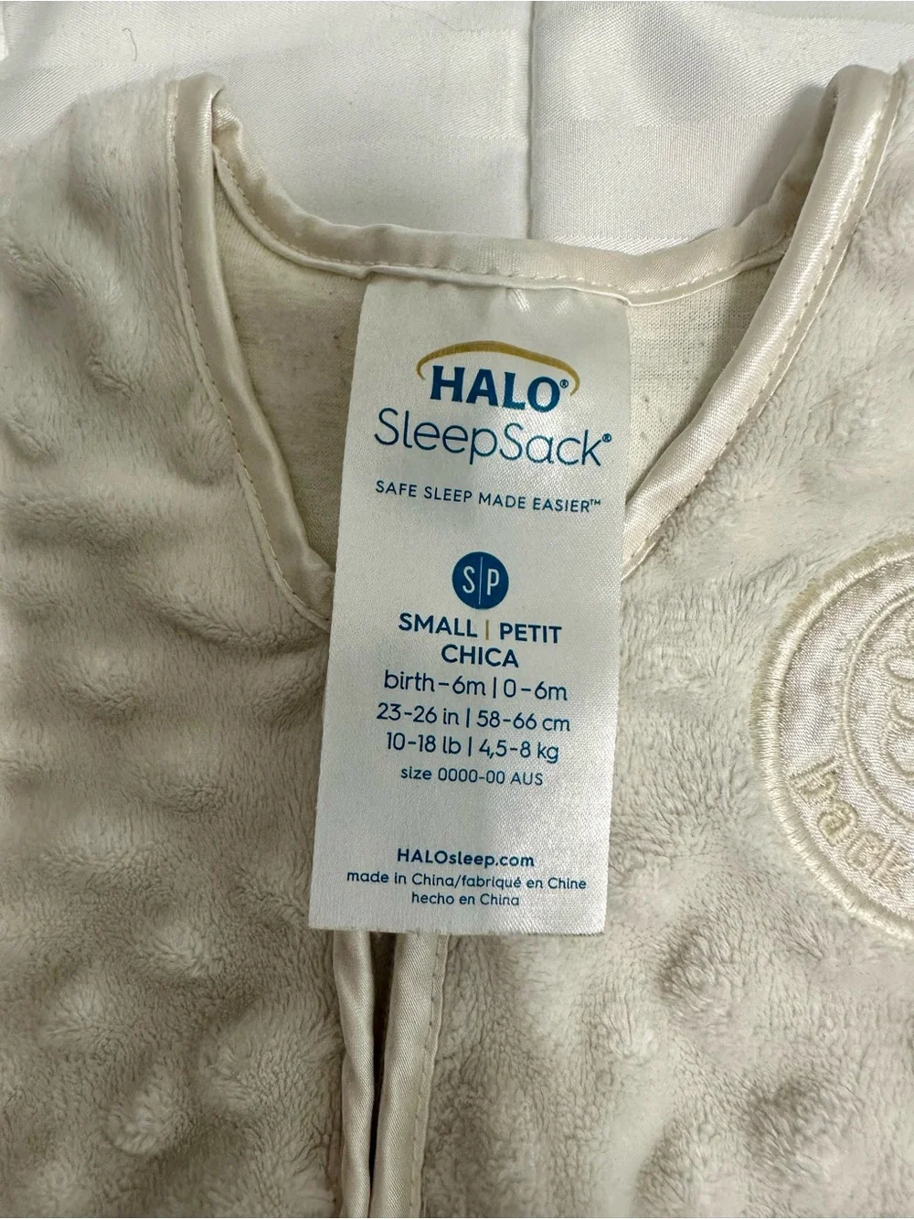 HALO SleepSack Baby Wearable Blanket - Cream